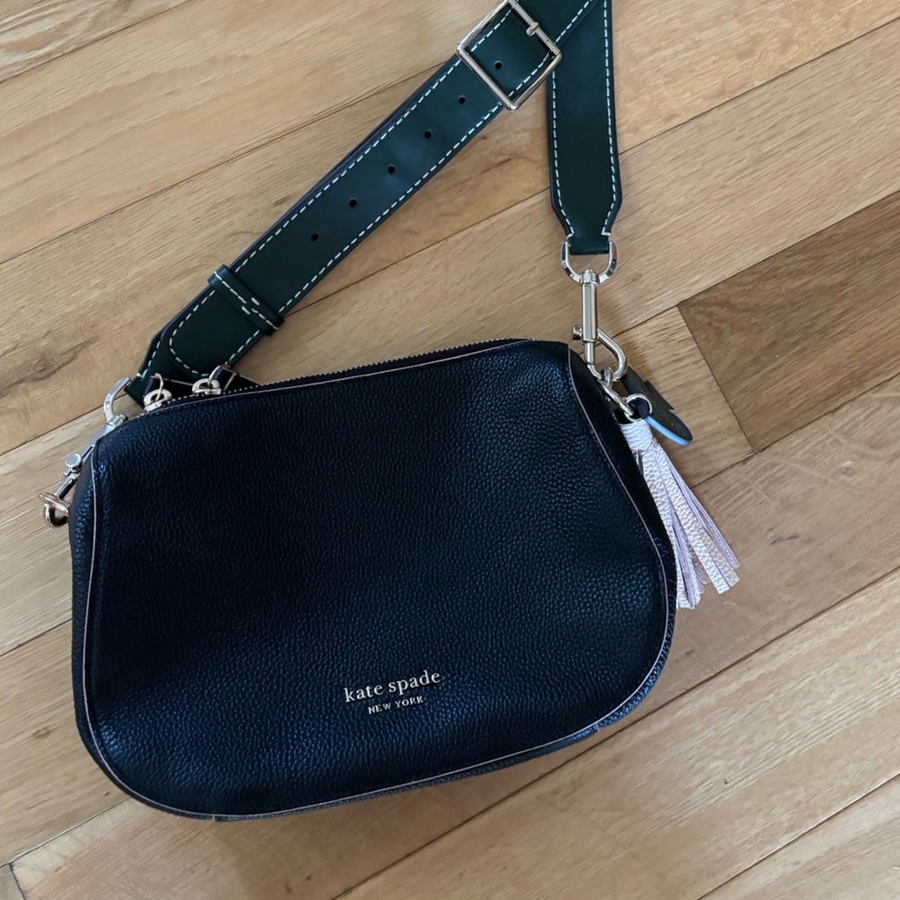 Kate Spade Black Pebbled Purse